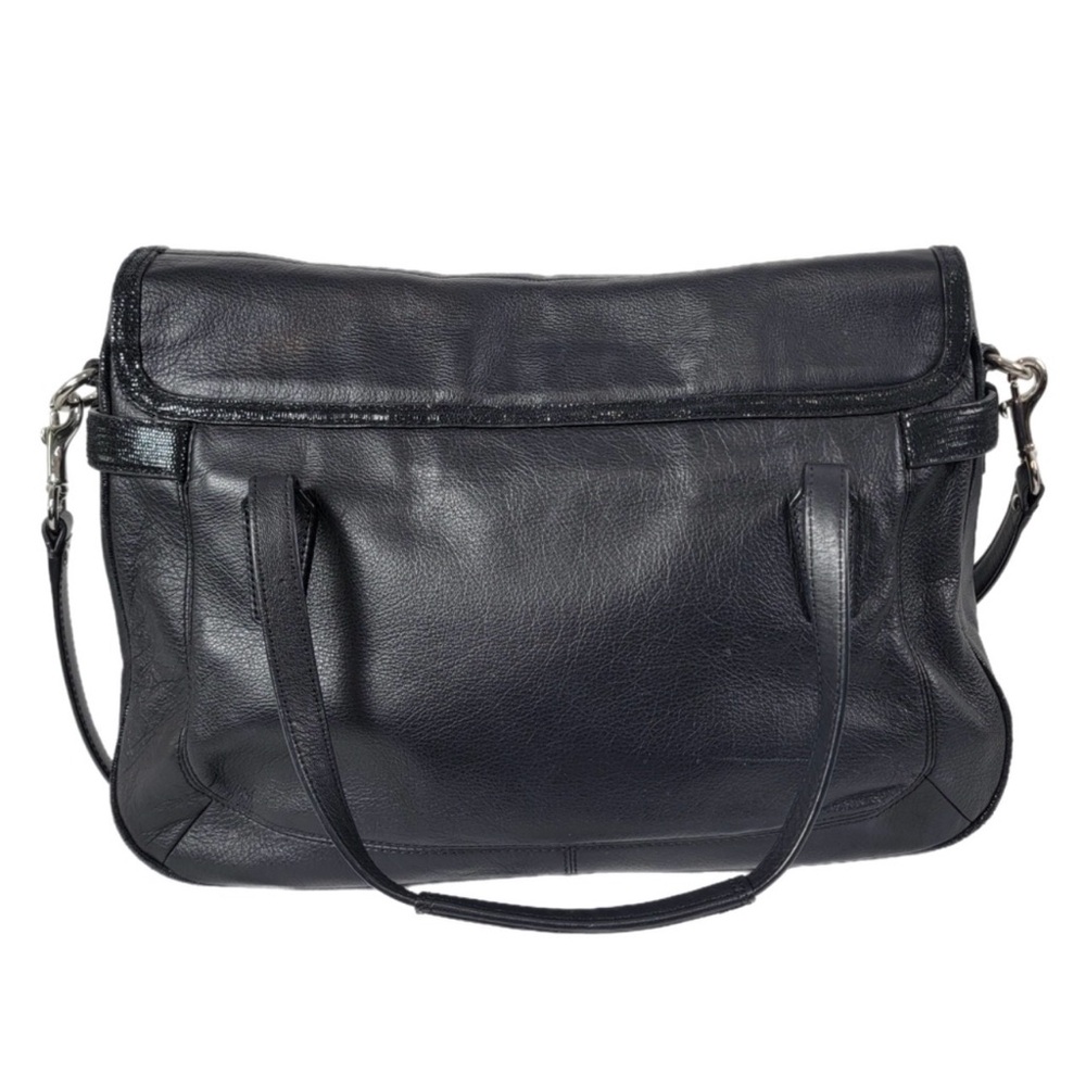 Coach Taylor Leather Satchel Black Shoulder Bag Crossbody F26781 - Picture 13 of 15